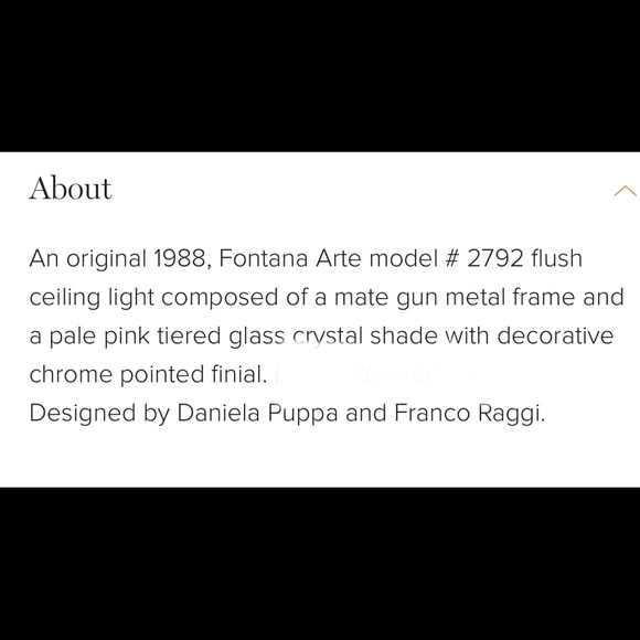 Fontana Arte flush mount lighting - Picture 6 of 6